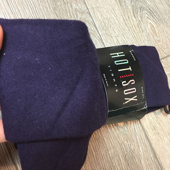 new hot sock bamboo purple tights Size M/L - Picture 4 of 5
